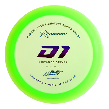 D1 400 Prodigy Distance Driver Gannon Buhr Signature Series